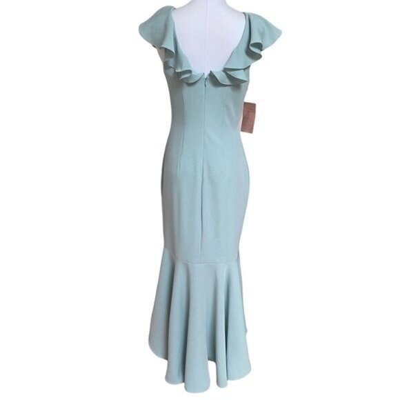 Sachin & Babi BHLDN Babi Noir Mason Ruffle Gown Size 6 NWT - Picture 6 of 11